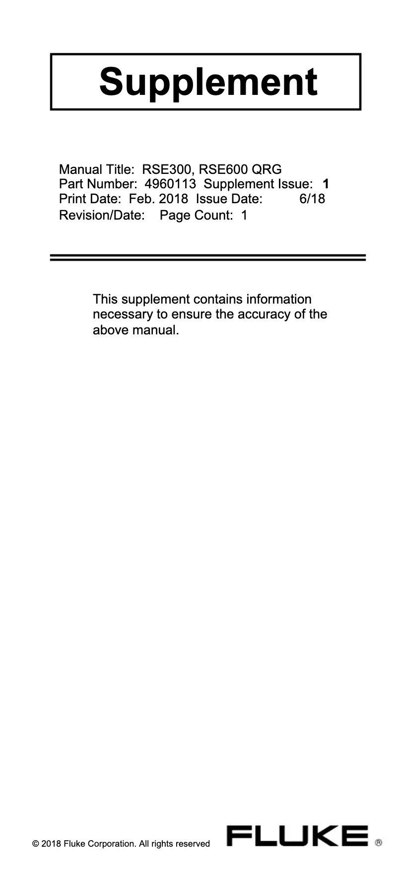 Image de la première page du manuel de l'appareil RSE300