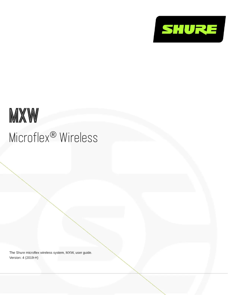 Image de la première page du manuel de l'appareil MXWNCS4