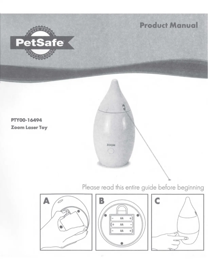 Page 1 de la notice Manuel utilisateur PetSafe PTY00-16494