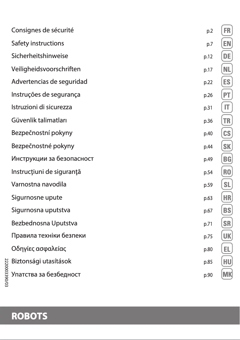 Page n°1 - Instructions de sécurité Rowenta Explorer Serie 60 RR7447