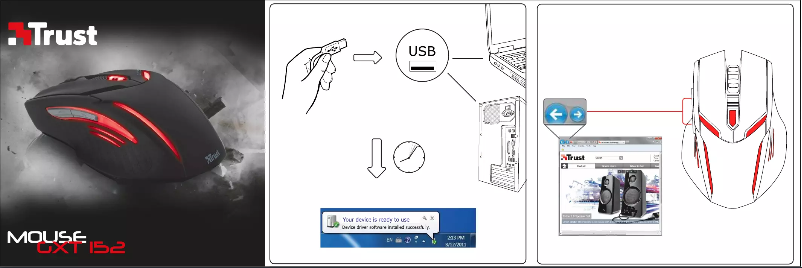 Image de la première page du manuel de l'appareil GXT 152 Exent