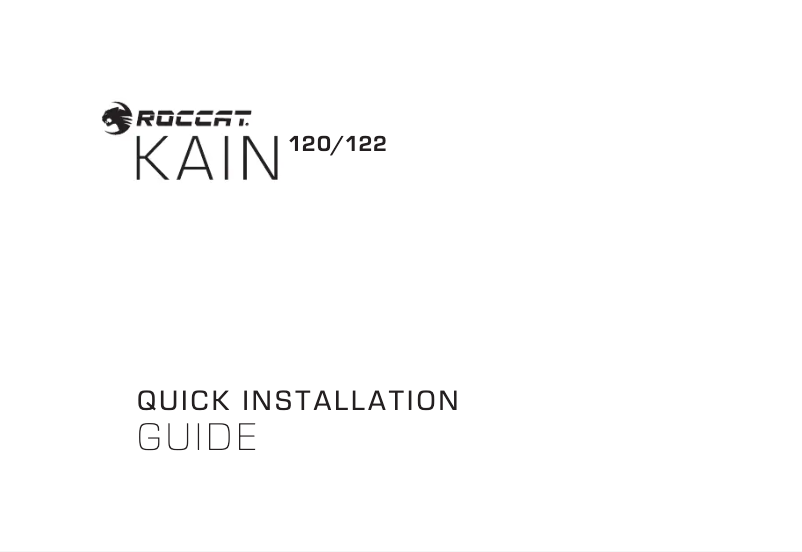 Page 1 de la notice Manuel utilisateur Roccat Kain 120