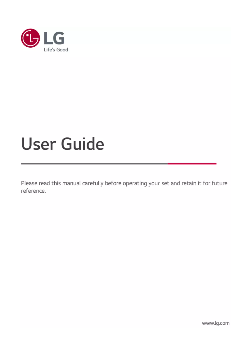 Page 1 de la notice Manuel utilisateur LG OLED65G1PVA.AMAG