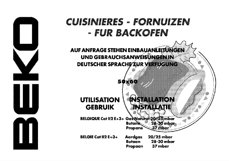 Page n°1 - Manuel utilisateur Beko CS 56000