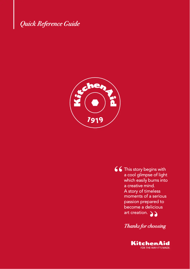 Página 1 del manual Manual de usuario KitchenAid KCZWX 20600R