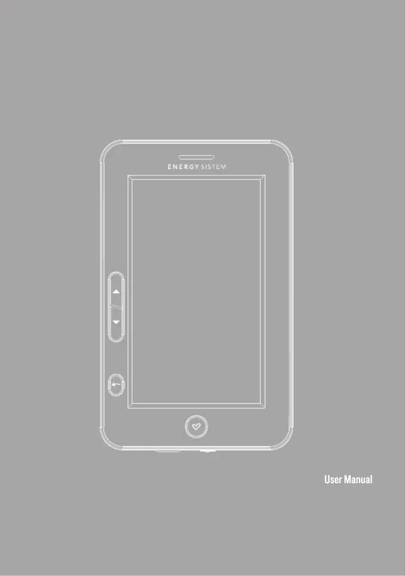 Page 1 de la notice Manuel utilisateur Energy Sistem Color eReader C4 Touch
