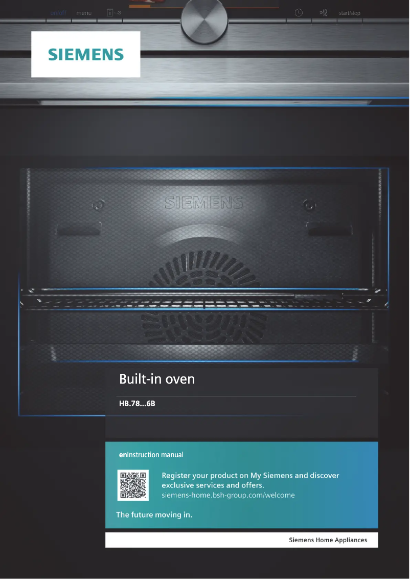Page n°1 - Manuel utilisateur Siemens iQ500 HB578A0S6B