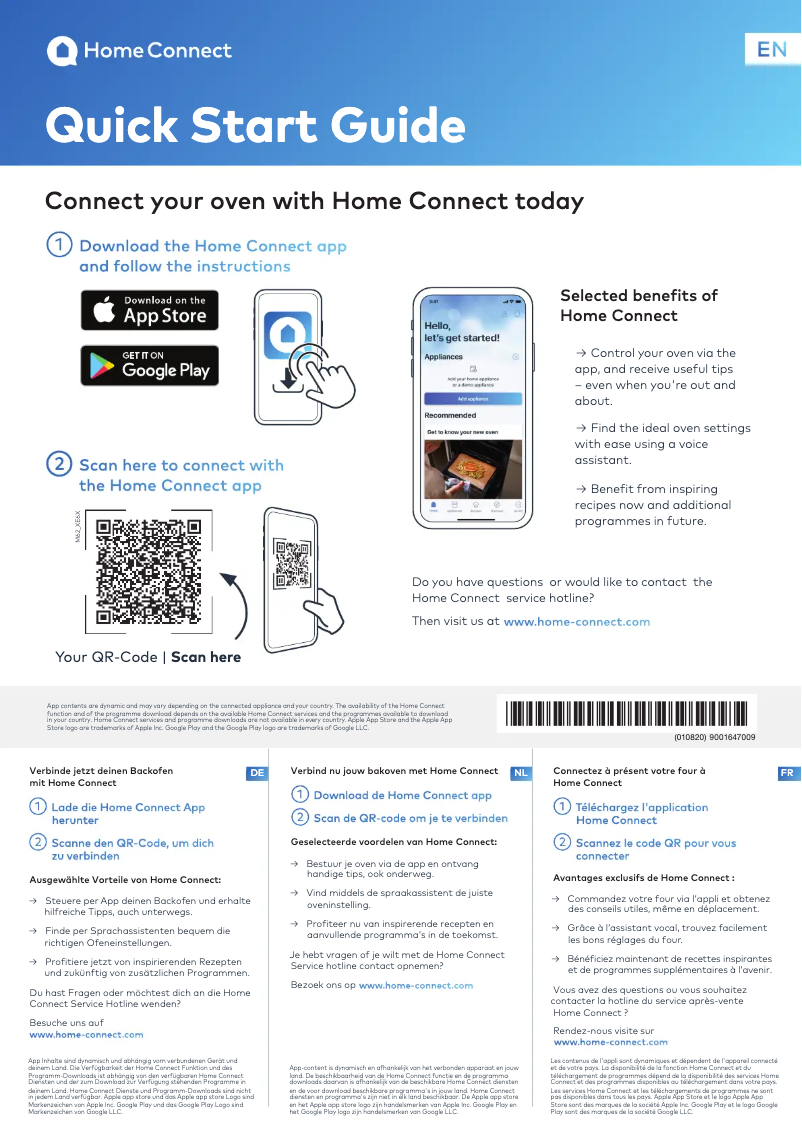 First page image of the manual for CMG7361B1B