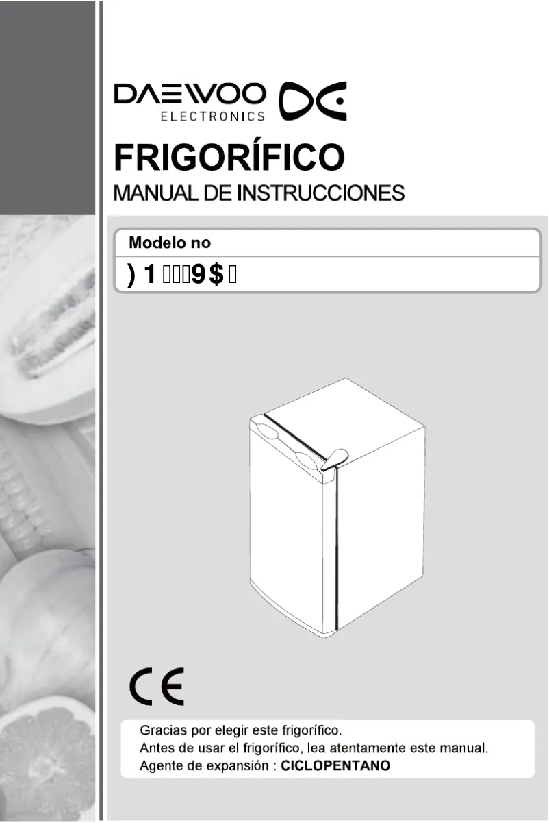Page 1 de la notice Manuel utilisateur Daewoo FN-16VA2