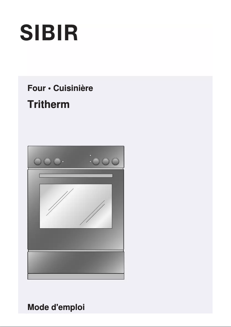 Image de la première page du manuel de l'appareil Tritherm 506484