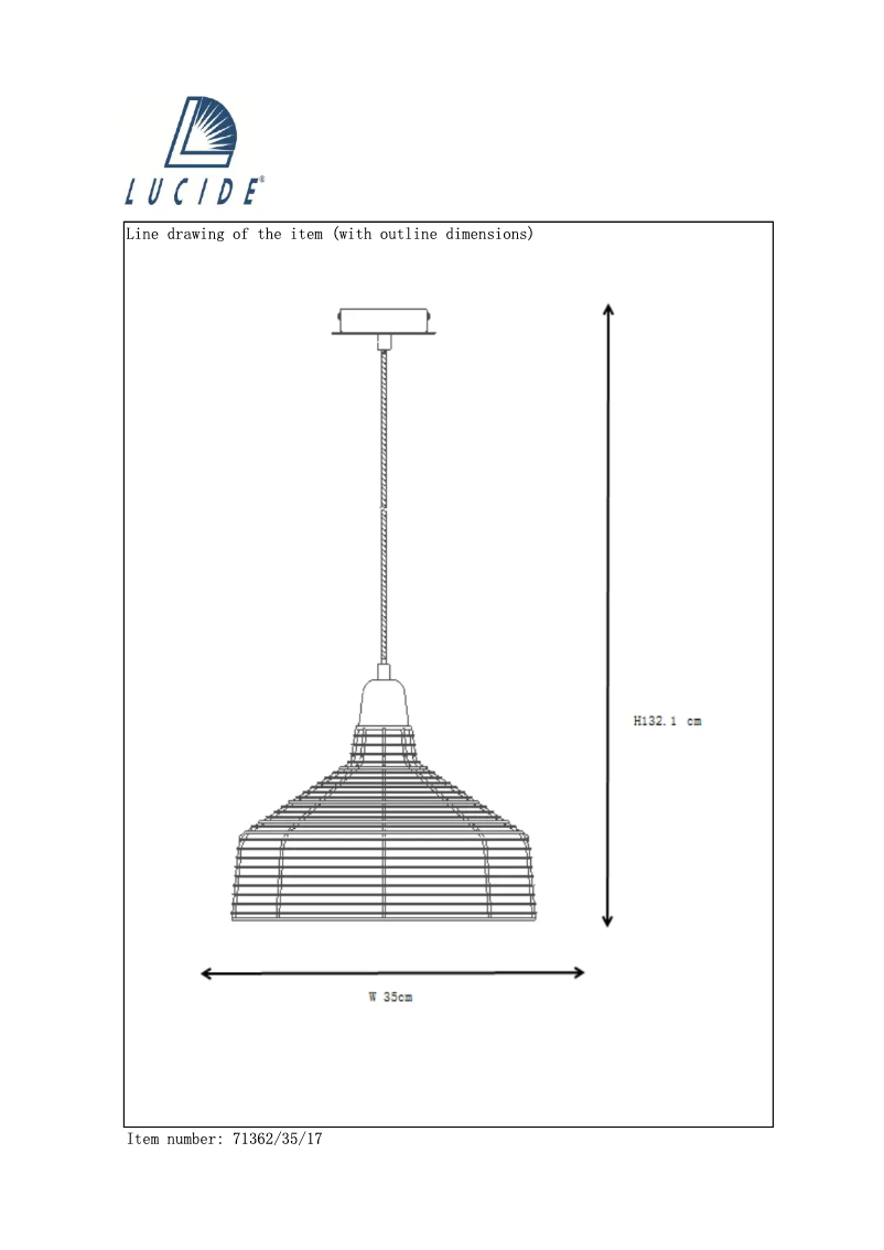Page 1 de la notice Manuel utilisateur Lucide Moino 71362/35/17