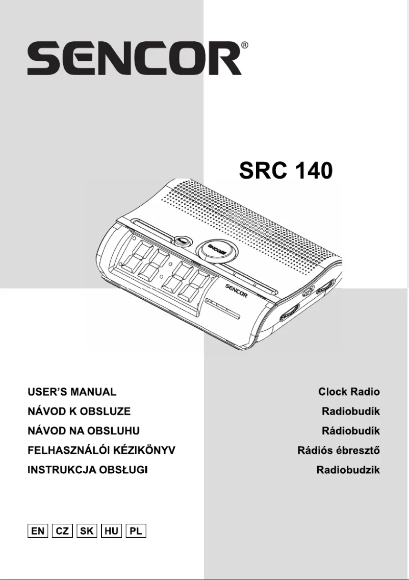 Página 1 del manual Manual de usuario Sencor SRC 140 R