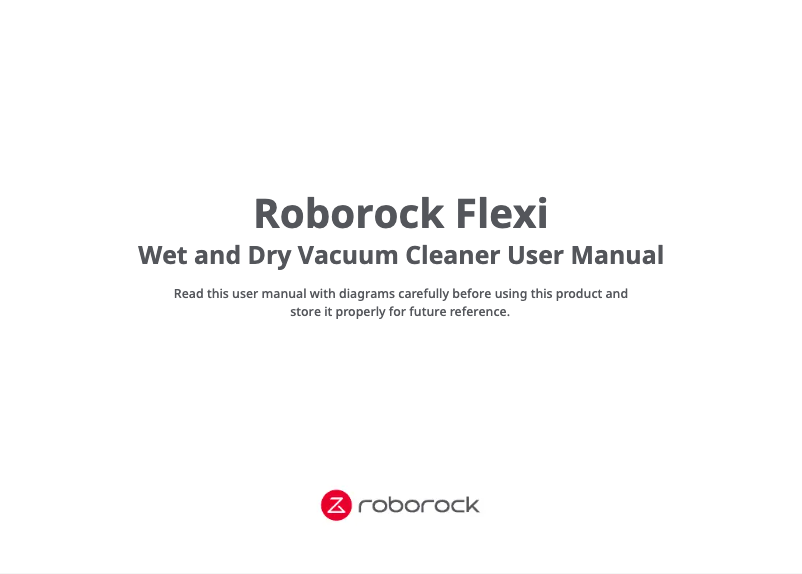Page n°1 - Manuel utilisateur Roborock Flexi