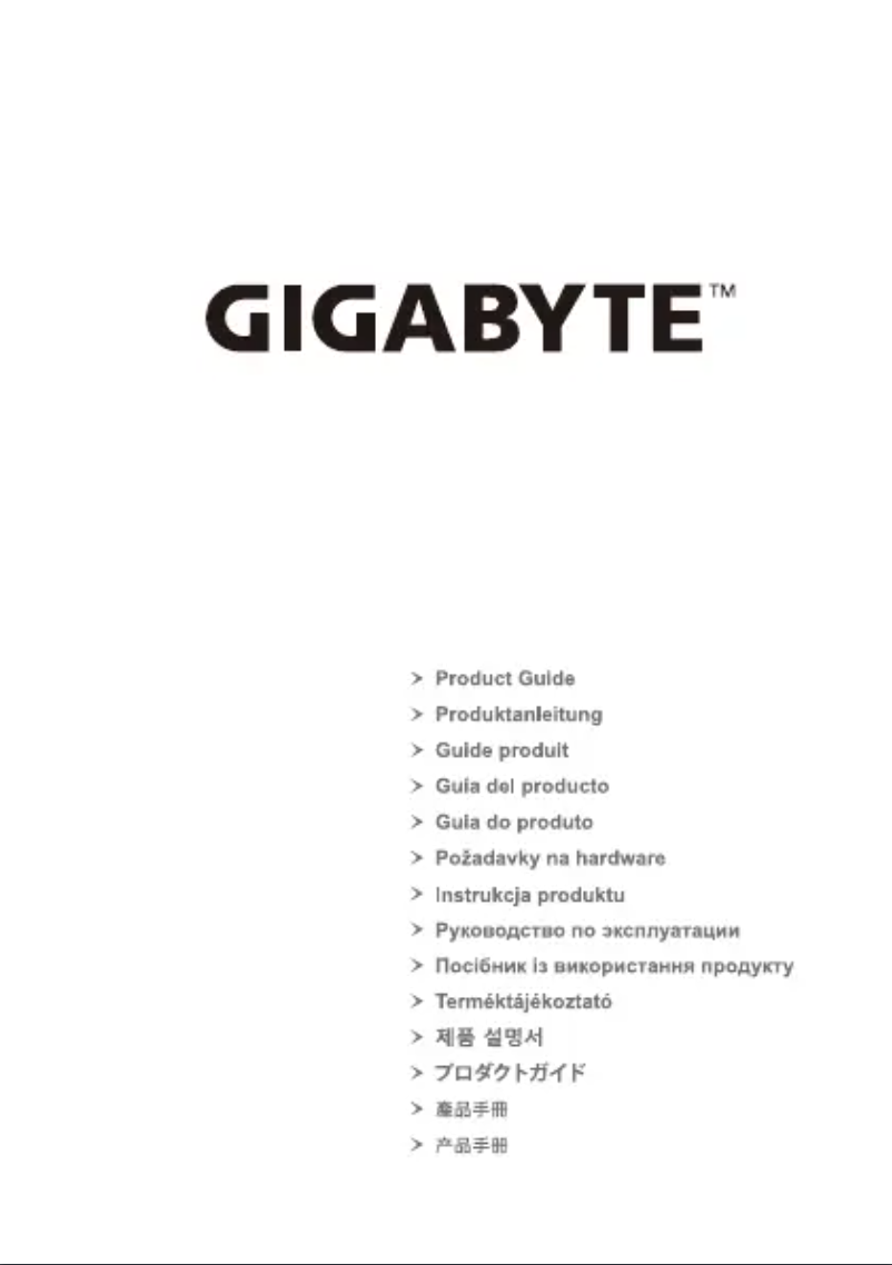 Image de la première page du manuel de l'appareil AORUS M3
