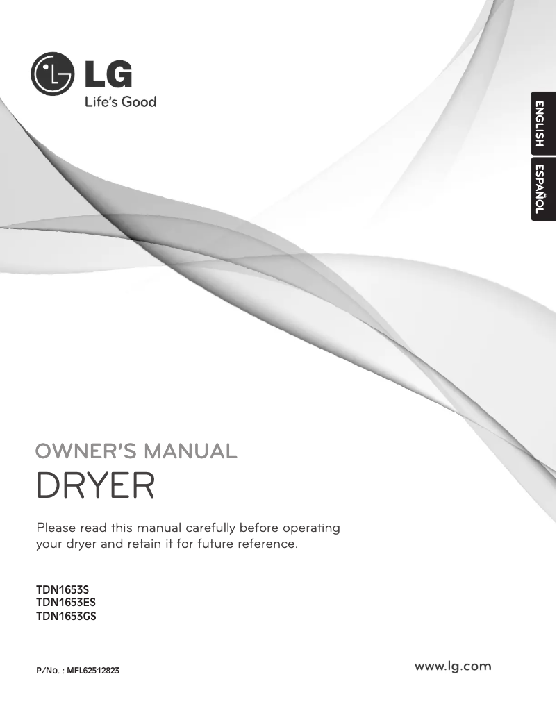 Page n°1 - Manuel utilisateur LG TDN1653ES