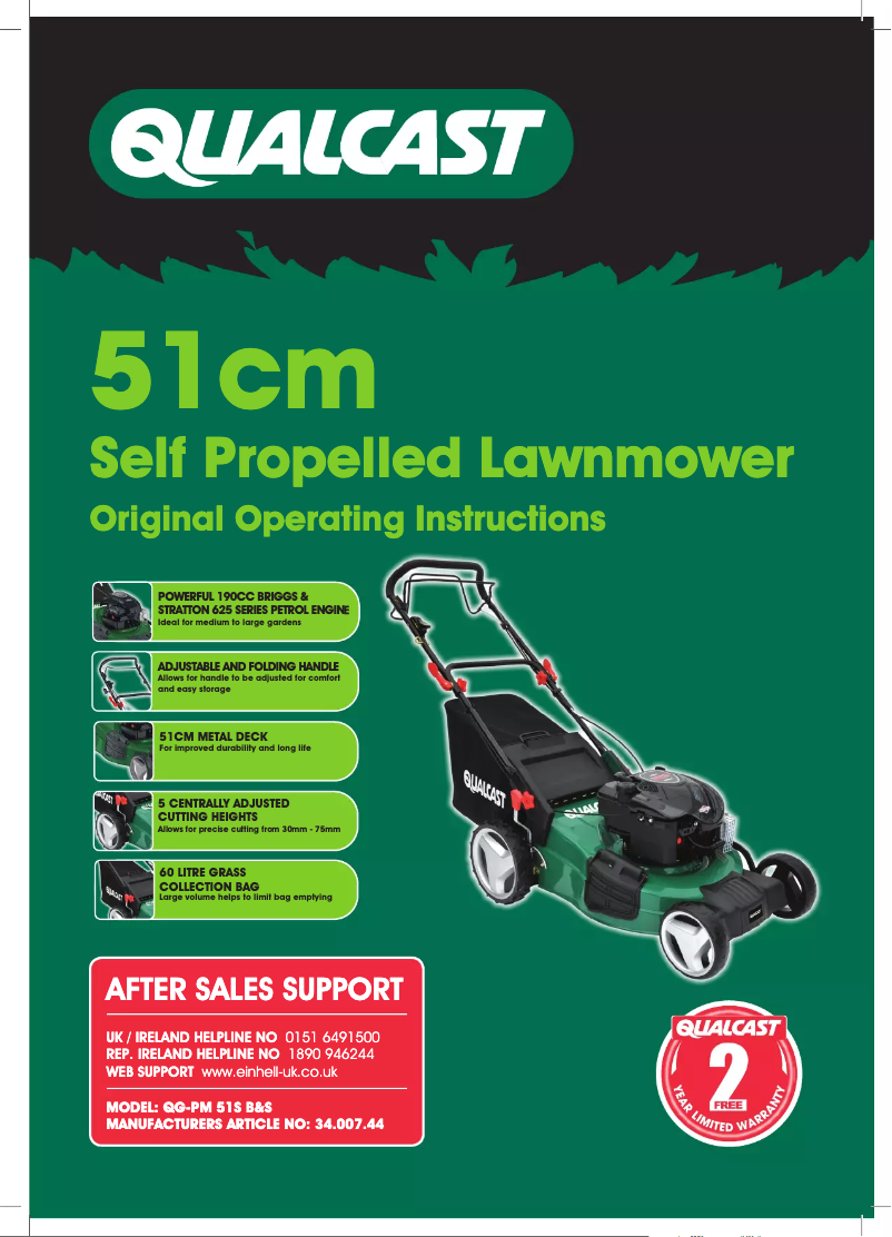 Image de la première page du manuel de l'appareil QG-PM 51 S B&S