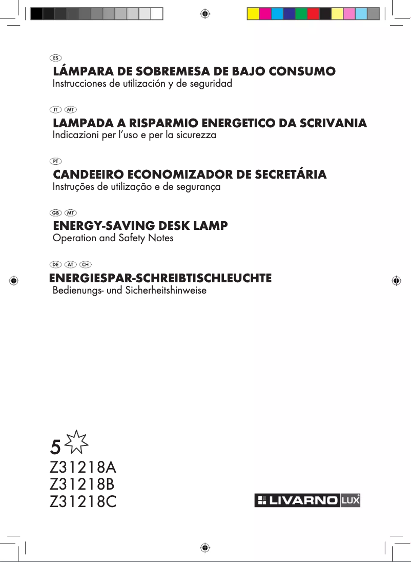 Page 1 de la notice Manuel utilisateur Livarno Lux IAN 073280