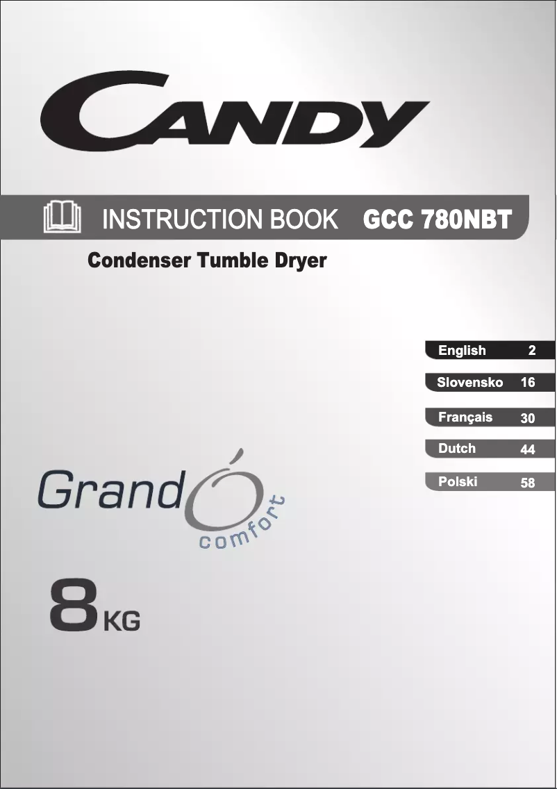Image de la première page du manuel de l'appareil GCC 780NBT