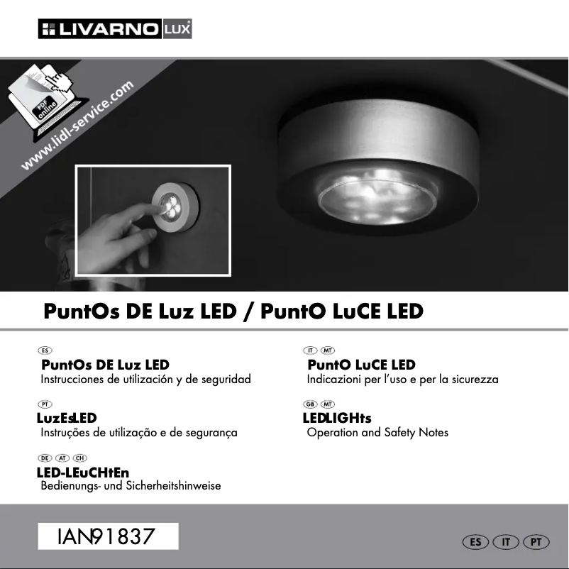 Page n°1 - Manuel utilisateur Livarno Lux Z29538A
