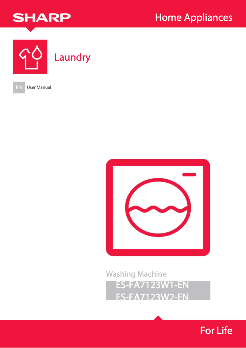 Page n°1 - Manuel utilisateur Sharp ES-FA7123W2