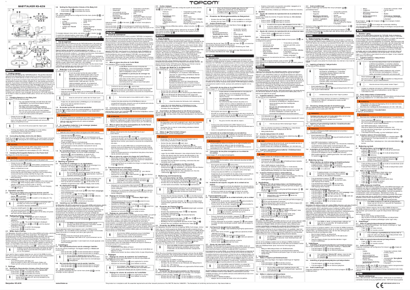 Página 1 del manual Manual de usuario Topcom Babytalker 3600