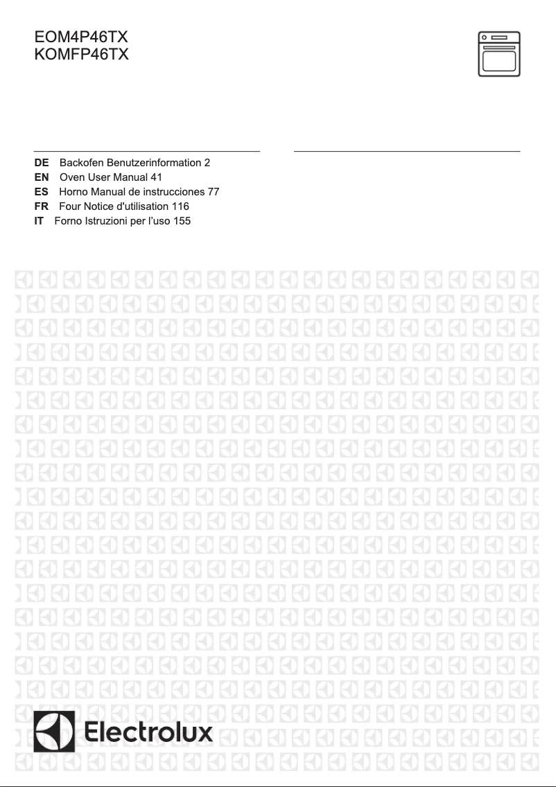 Página 1 del manual Manual de usuario Electrolux KOMFP46TX
