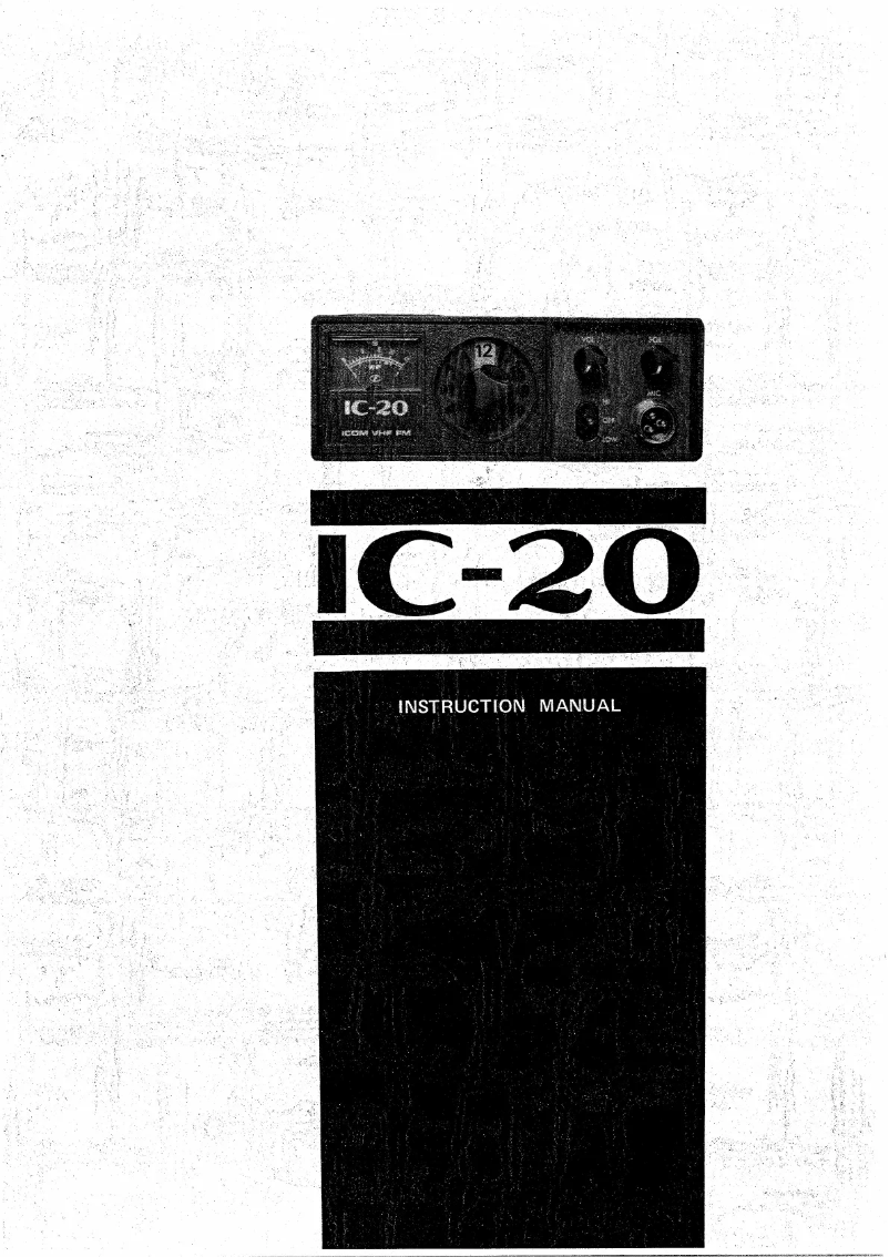 Page 1 de la notice Manuel utilisateur ICOM IC-20