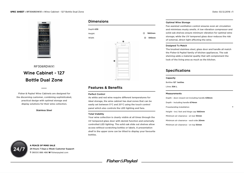 Image de la première page du manuel de l'appareil RF306RDWX1