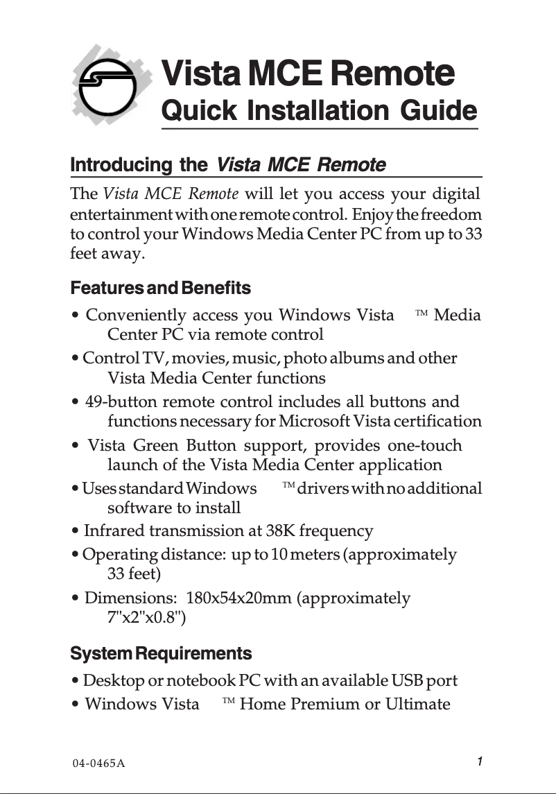 Image de la première page du manuel de l'appareil CE-000022-S1