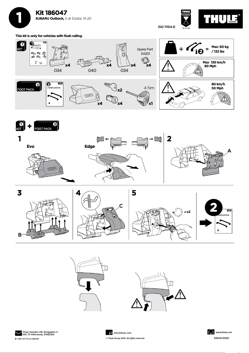Image de la première page du manuel de l'appareil Kit 186047