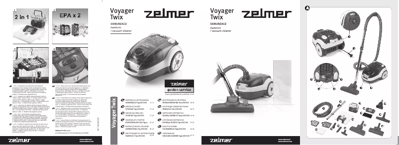 Image de la première page du manuel de l'appareil Voyager Twix ZVC335ST