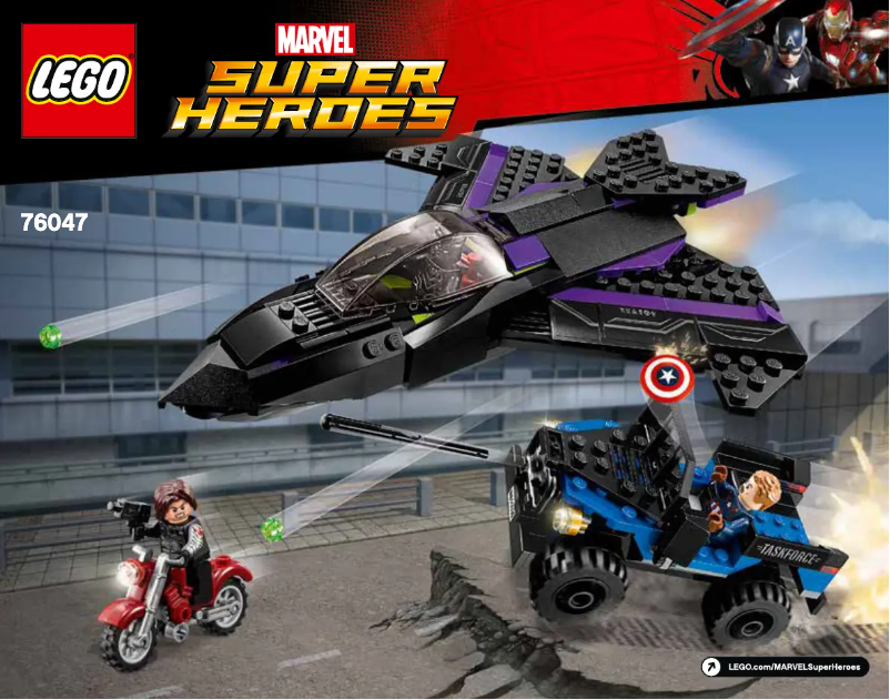 Page 1 de la notice Manuel utilisateur Lego Marvel Super Heroes 76047