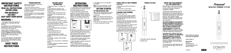 Página 1 del manual Manual de usuario Conair LNT1