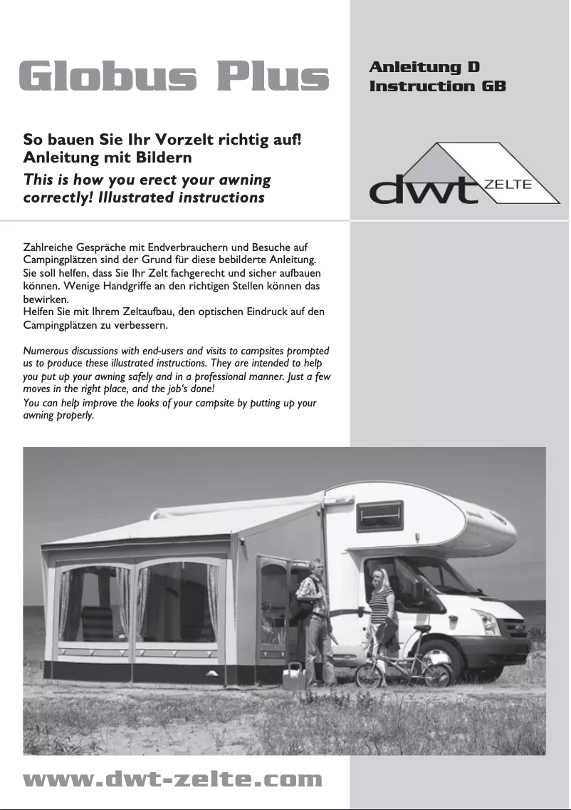 Image de la première page du manuel de l'appareil Globus Plus