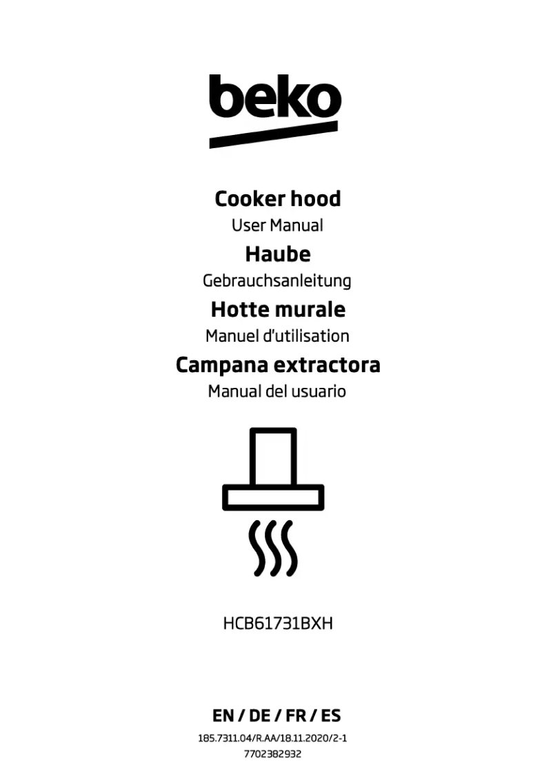 Page n°1 - Manuel utilisateur Beko HCB 61731 BXH