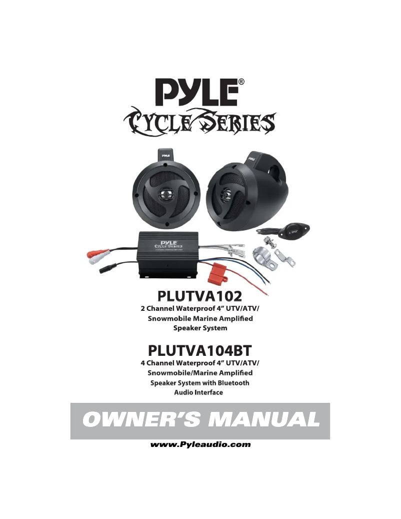 Page n°1 - Manuel utilisateur Pyle PLUTVA104BT