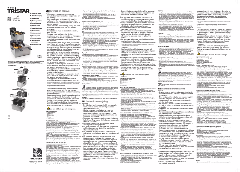 Page n°1 - Manuel utilisateur TriStar FR-6935