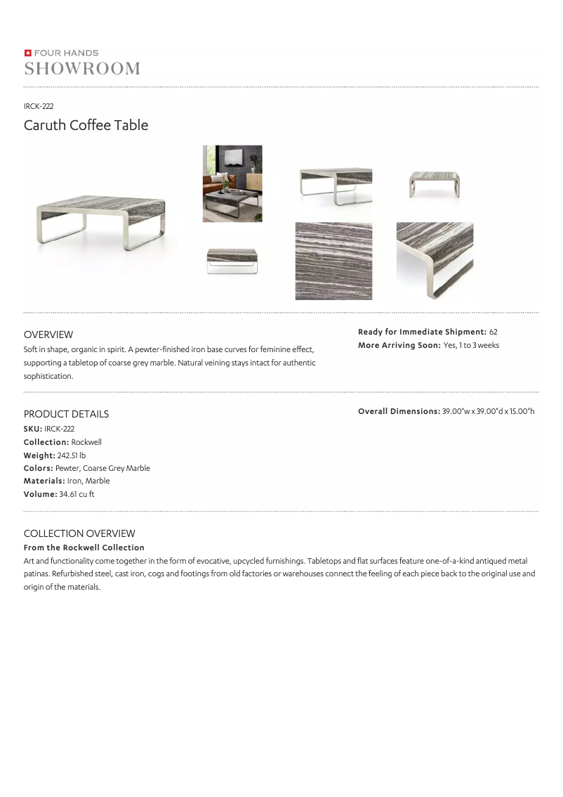 Page 1 de la notice Manuel utilisateur Four Hands IRCK-222