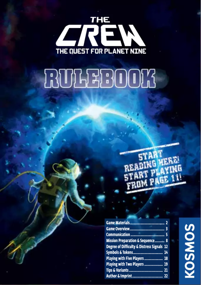 Page 1 de la notice Manuel utilisateur Thames & Kosmos The Crew