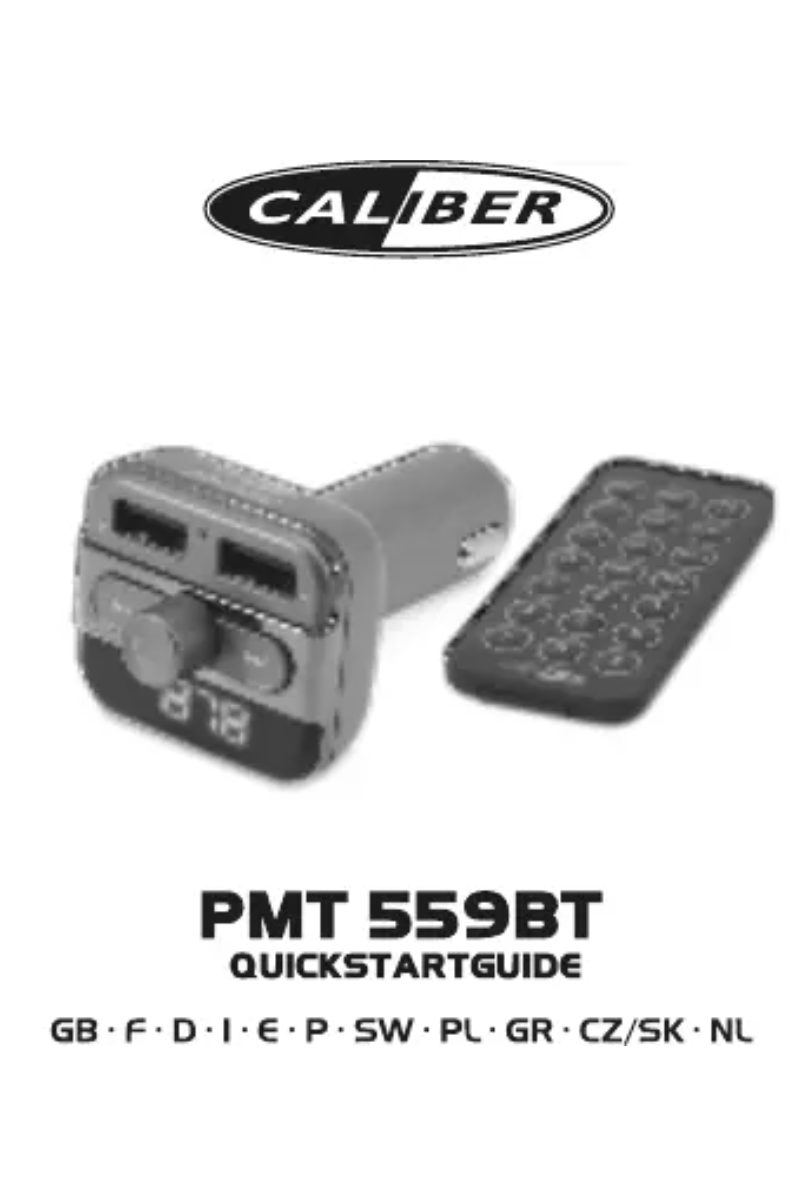 Image de la première page du manuel de l'appareil PMT 559BT