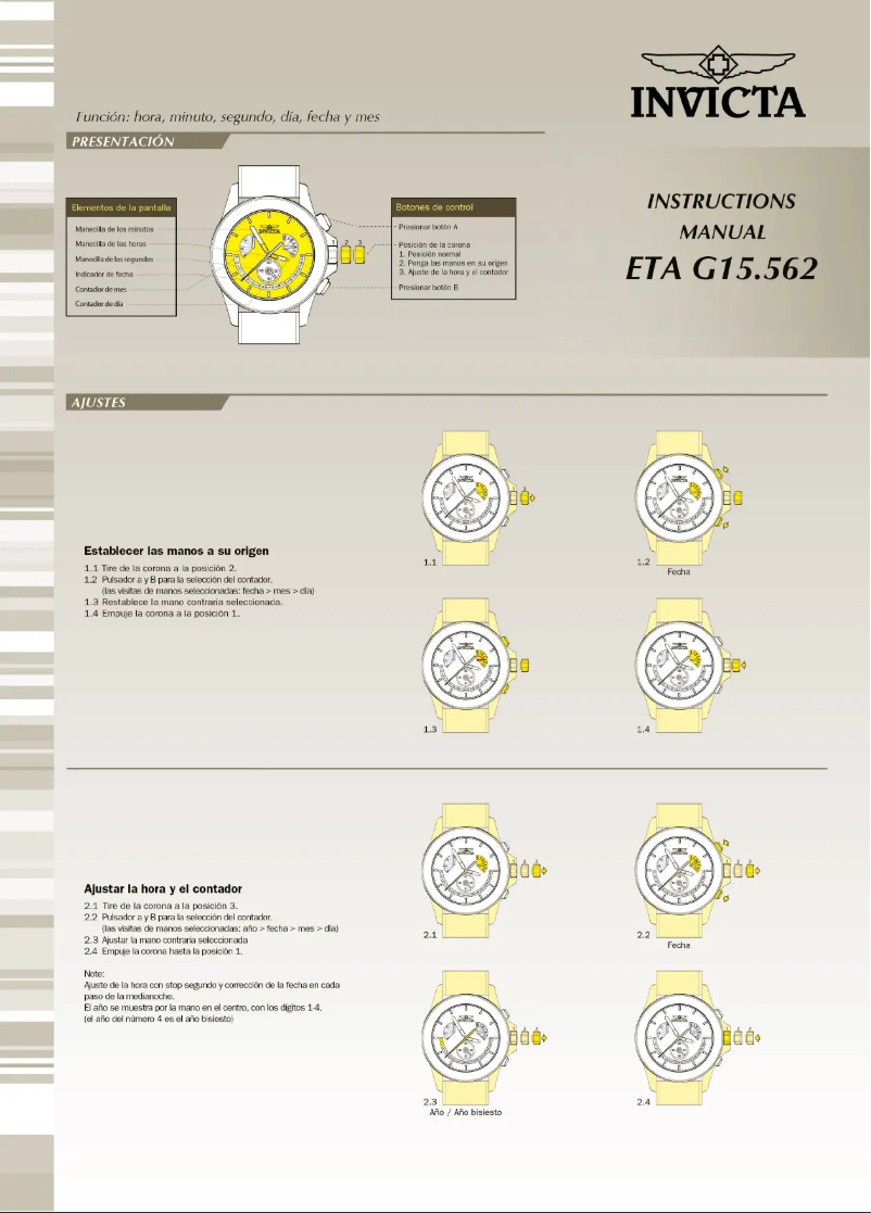 Página 1 del manual Manual de usuario Invicta Sea Hunter 29955
