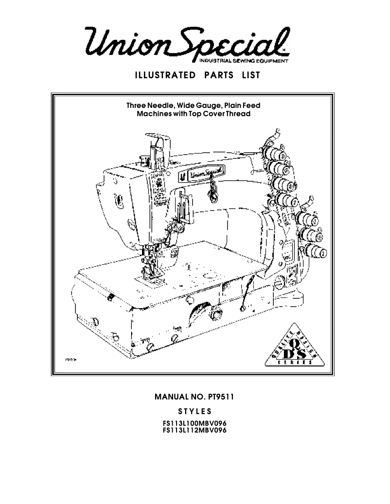 Page 1 de la notice Manuel utilisateur Union Special FS113L112MBV096
