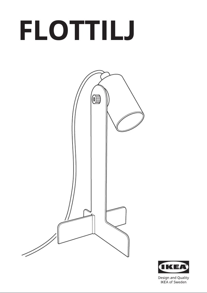 Page 1 de la notice Manuel utilisateur Ikea FLOTTILJ 305.523.11
