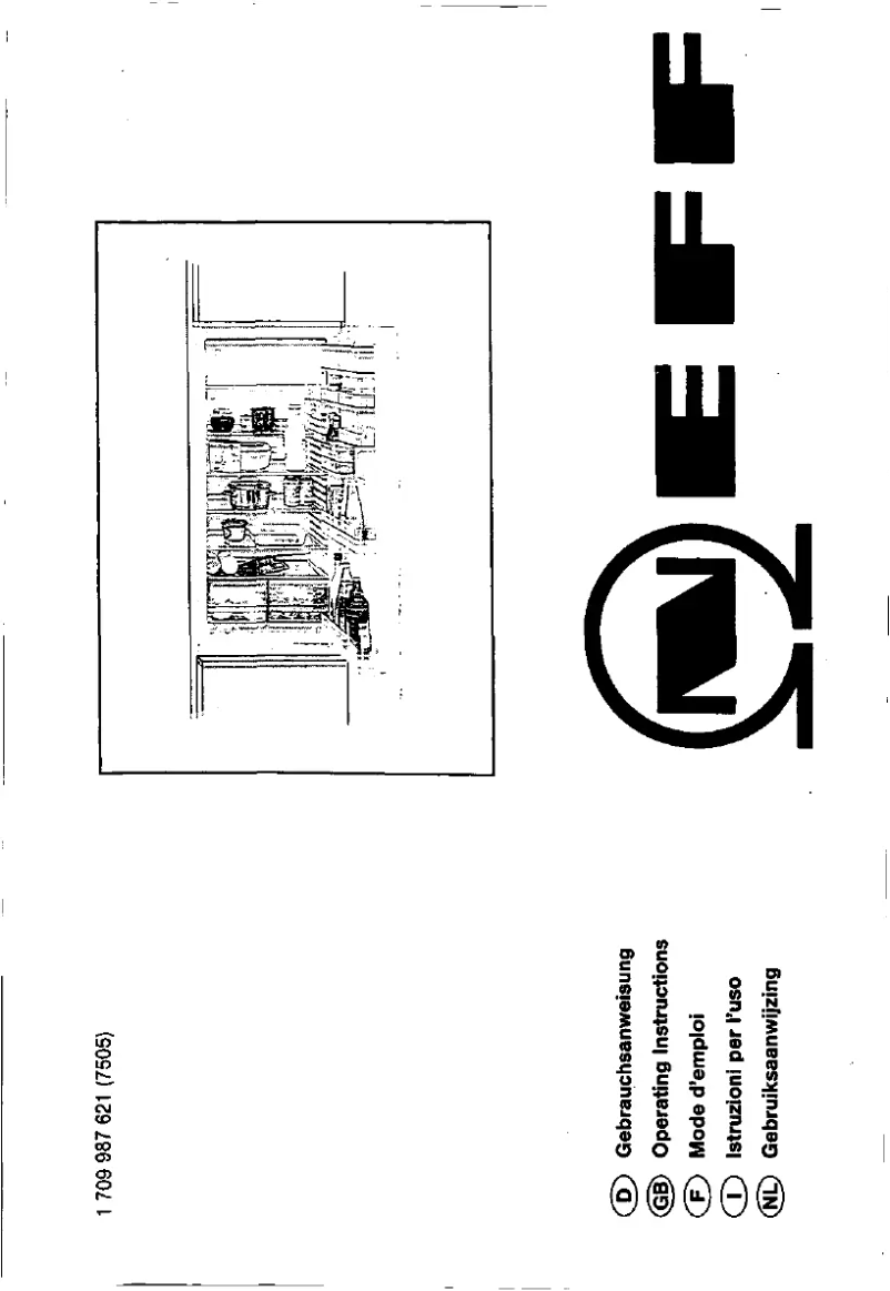 Page n°1 - Manuel utilisateur Neff K 4543 X