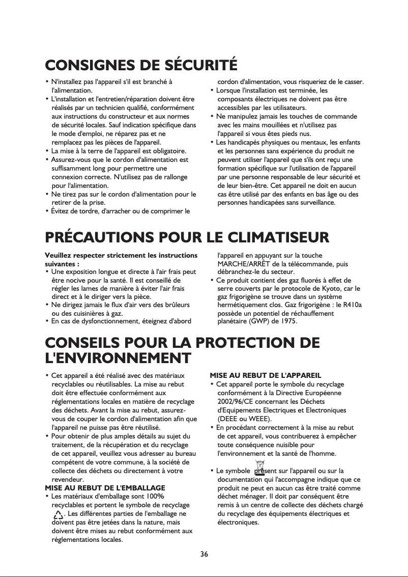 Page 1 de la notice Manuel utilisateur Whirlpool AMD 099