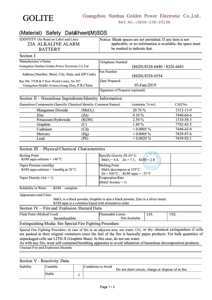 Page 1 de la notice Fiche technique Byron DB433E