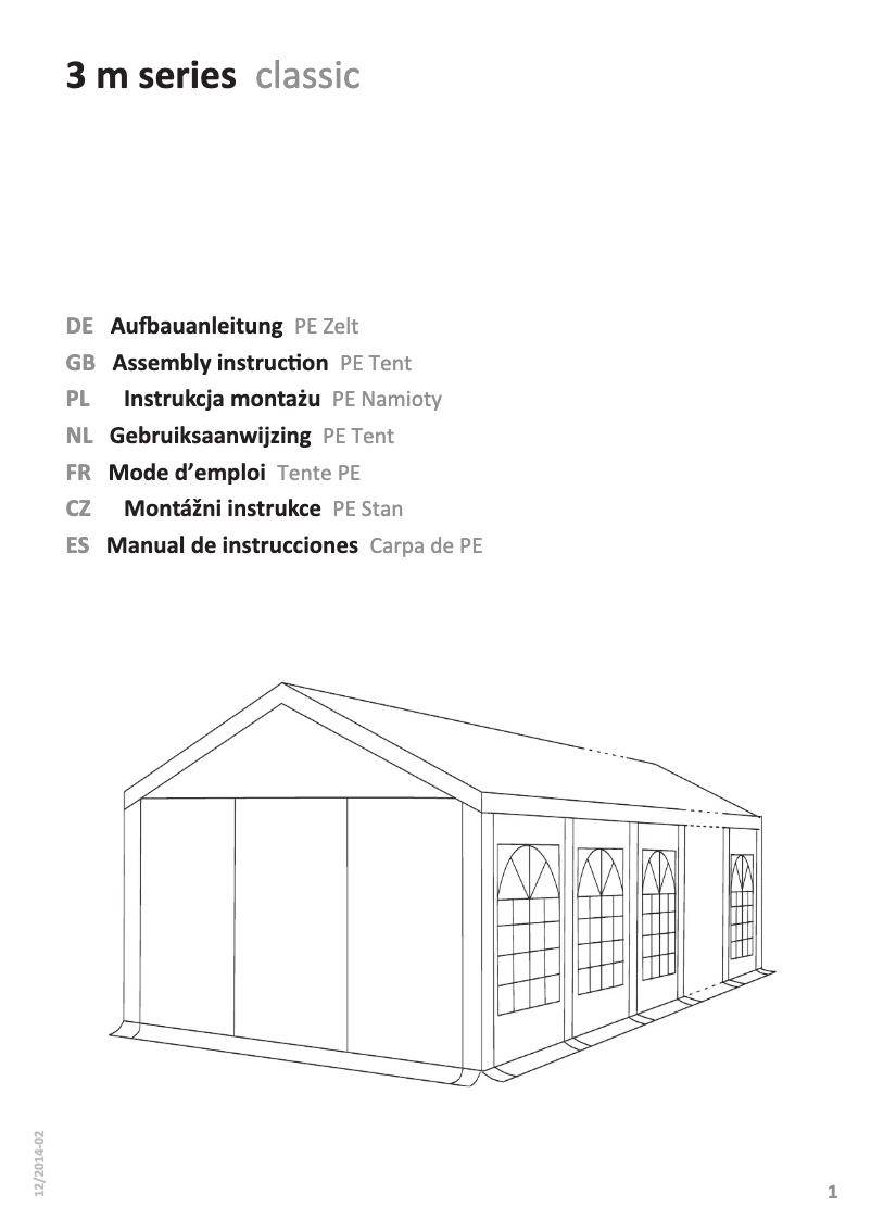Página 1 del manual Manual de usuario Profizelt24 3 m series classic