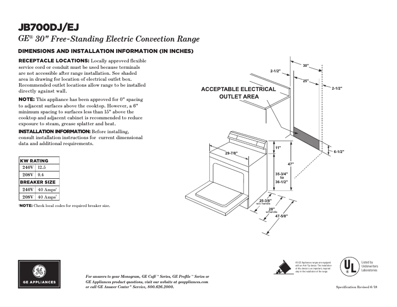 Imagen de la primera página del manual del dispositivo JB700EJES
