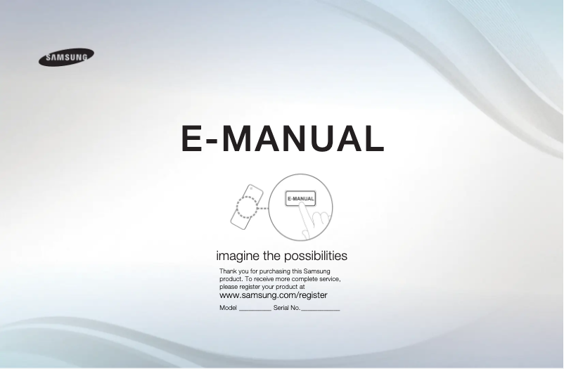 Page n°1 - Manuel utilisateur Samsung UN46EH6030F