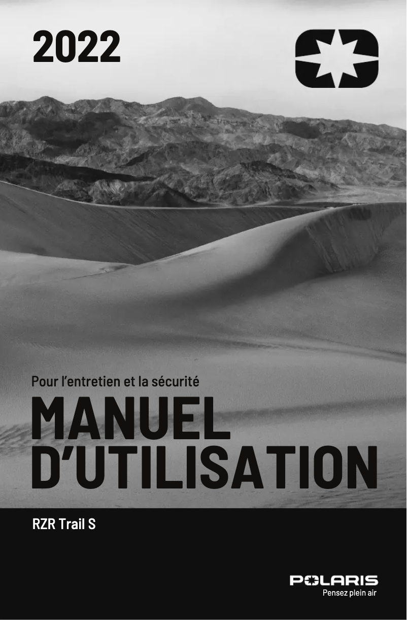 Image de la première page du manuel de l'appareil RZR Trail S 1000 Premium EPS (2022)